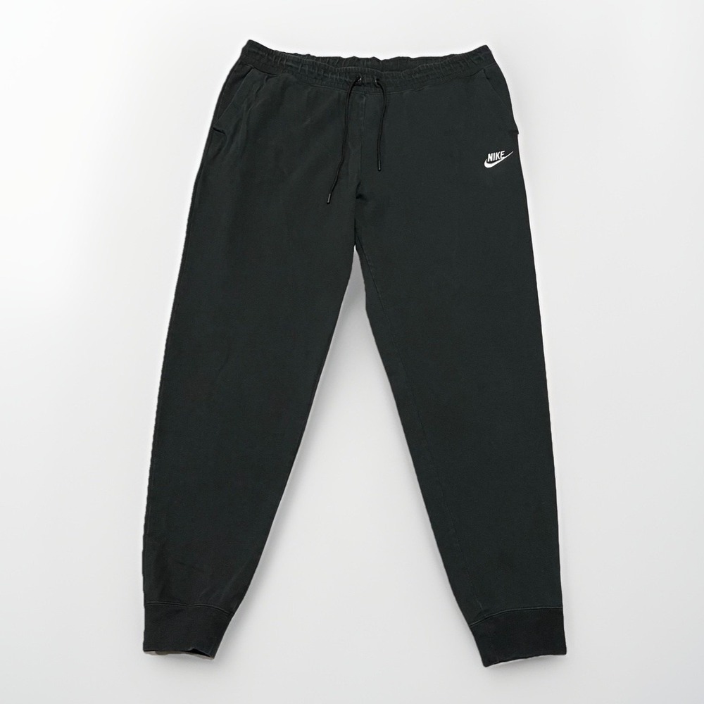 Nike Mens Black Fleece Jogger Size XL Elastic Waist Athletic Gym Comfort Pants